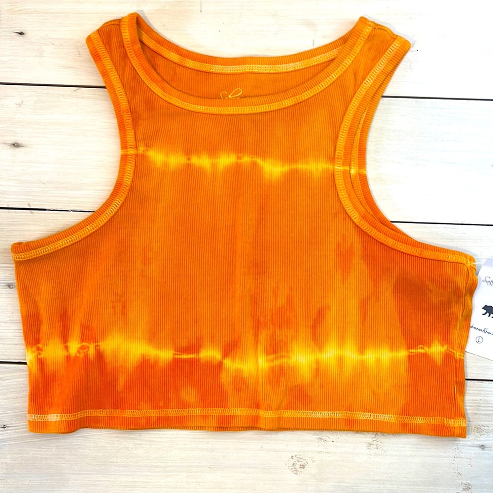 NWT Ribbed Lounge Crop Tank - Tie Dye